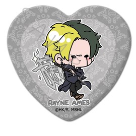 TV Anime Mashle MF [Rain Ames] Heart Shaped Can Badge