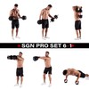 6-in-1 HMS SGN120 Weight Set (Barbell Dumbbell and Kettlebell) 20