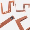 KADAX Plastic Balcony Box Holder, Flower Box Holder, No Drilling,