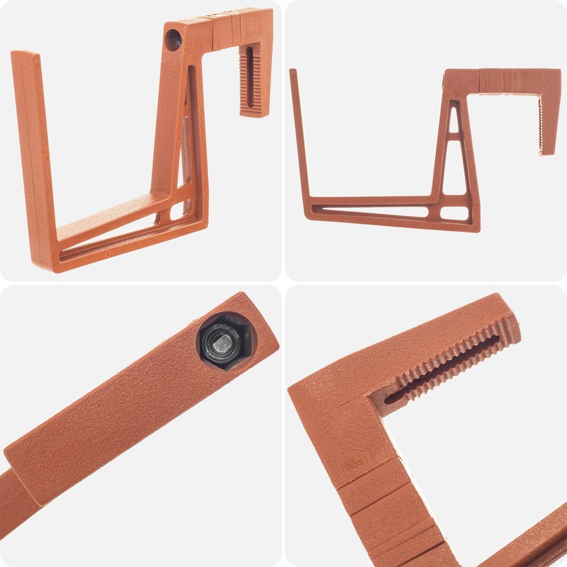 KADAX Plastic Balcony Box Holder, Flower Box Holder, No Drilling,