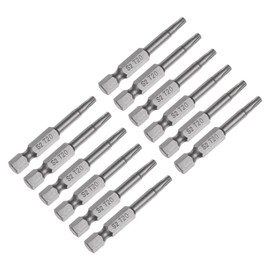 sourcing map 12Pcs T20 Torx Head Screwdriver Bit S2 Steel Magnetic Screw Drive Drill Bit 2" Long 1/4 Inch Hex Shank