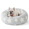 Lesure Donut Small Dog Bed - Round Cat Beds for