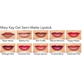 Mary Kay Gel Semi-Matte Lipstick Powerful Pink #089643 Full Size .13oz NIB