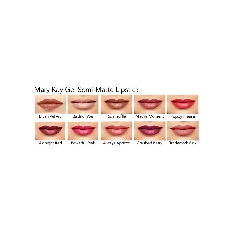 Mary Kay Gel Semi-Matte Lipstick Powerful Pink #089643 Full Size