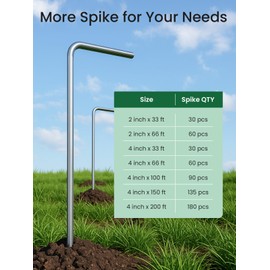 GROWNEER 66FT Landscape Edging Flexible 4 inch Tall Garden Border with 60pcs Galvanized Steel Anchoring Spikes and Hammer Lawn Edging Kit for Flower Bed, Pathway, Landscaping Project, Black