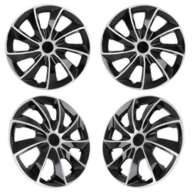 ROADFAR Hubcap Wheel Cover ABS Material Replacement R16 Hub Caps Universal Wheel Rim Cover Exterior Accessories for Car Truck SUV 16 inch -Set of 4