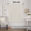 Thermal Insulated Blackout Tie Up Curtain, Adjustable Window Shade, Rod