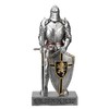HDMbigmi King's Guard Knight with Shield Desktop Accessories Statue Medieval