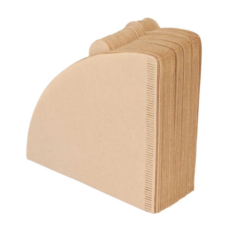100 Pcs Coffee Filter Papers, Disposable Unbleached Cone Filter Papers