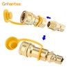 1/2" Gas Quick Connect Kit, Disconnect Connector with Male Insert