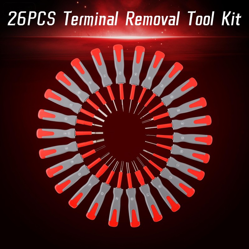 WAYCOJOY 26PCS Universal Terminal Removal Tool Kit, Connector Pin Removal