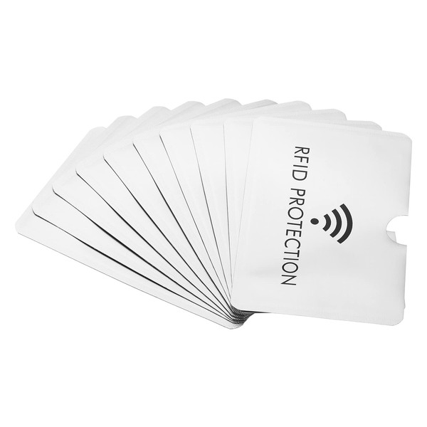 PATIKIL RFID Blocking Sleeves, 10 Pcs Aluminum Identity Theft Prevention
