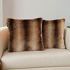 inchgrass White Fur Throw Pillow Covers 18 x 18 Inch