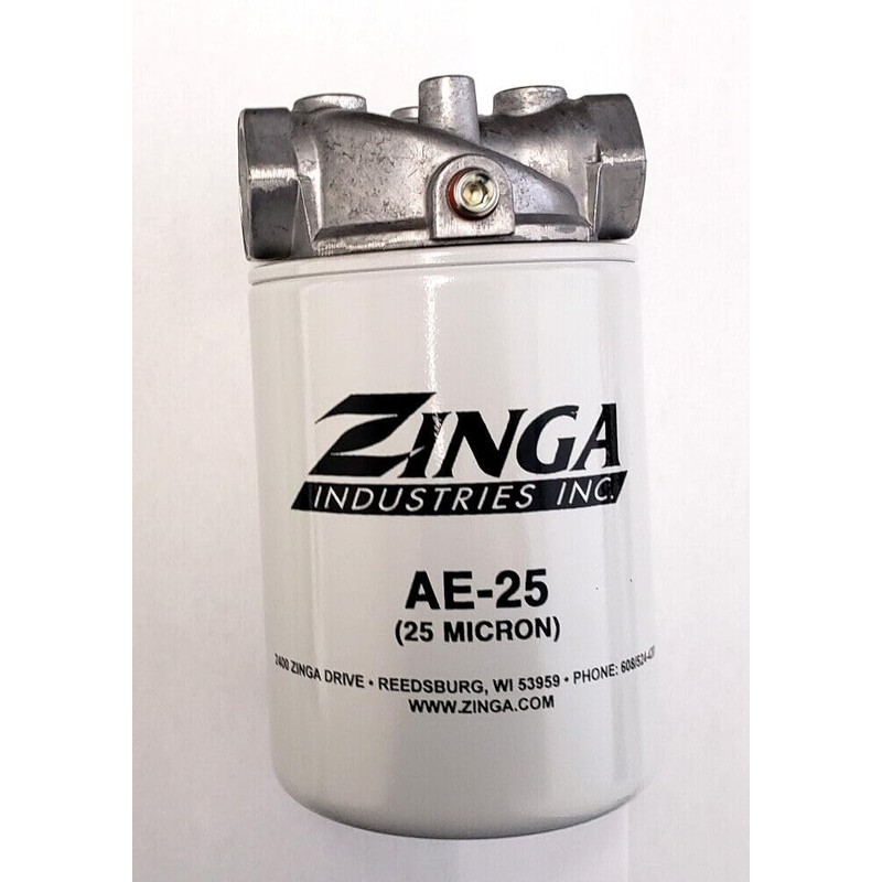 Zinga Filter Assembly - 3/4 NPT Housing with 25 Micron