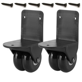 ThtRht 2 Pack Luggage External Wheels Replacement Mute Caster Swivel Wheel Mount Universal Right Angle L Shape Roller for Travel Bag Suitcase Rolling Duffel Bags Speaker Soundbox Briefcase Trolley