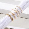 Annpro Gold Knuckle Rings Set for Women,Simple Dainty Stackable Finger