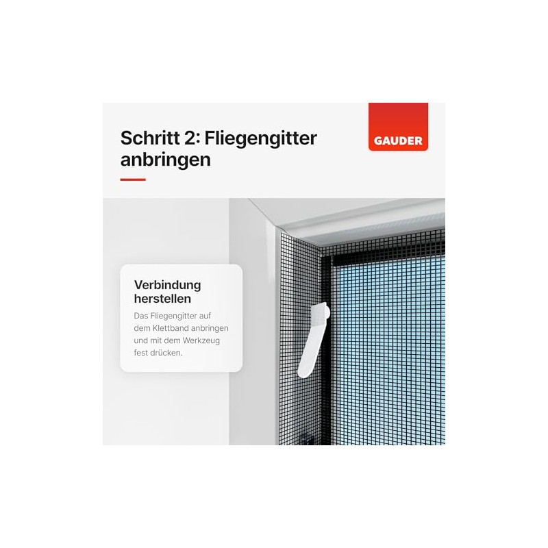 GAUDER GAUDER Fliegengitter fr Fenster (110 x 130 cm |