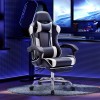 SMUG Ultimate Gaming Throne Ergonomic Computer Chair with Footrest, Adj.