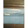 PACIFIC NORTHWEST WASHINGTON STATE FERRIES CHRISTMAS POST CARD FERRY IN