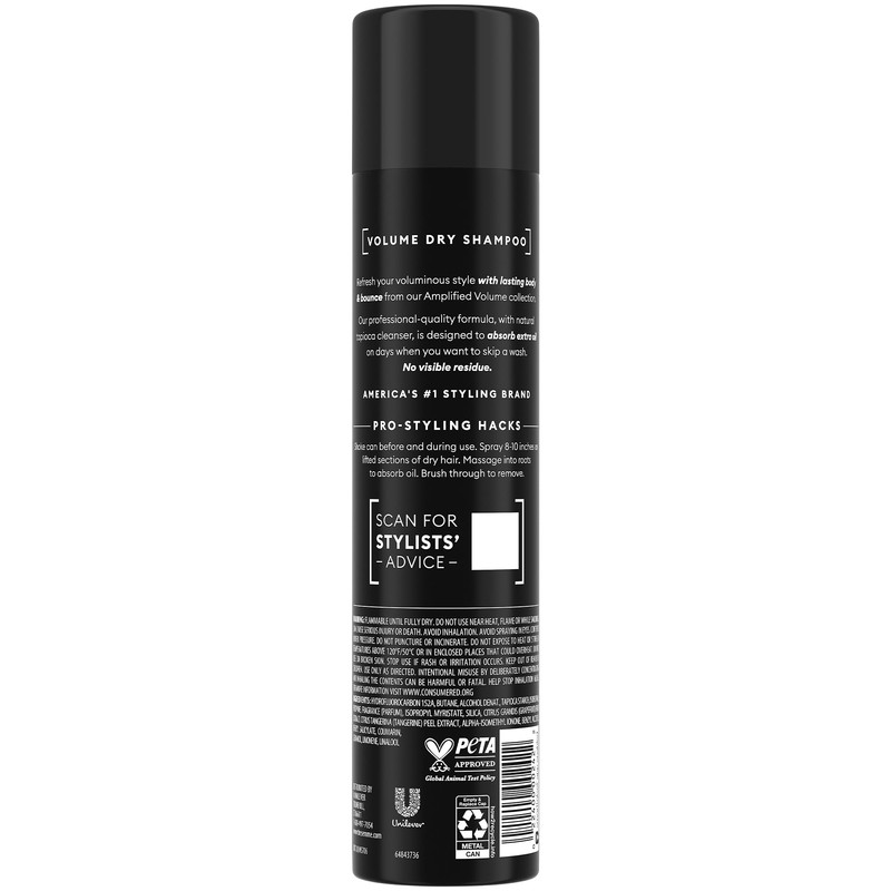 TRESemmé Dry Shampoo Spray, Volumizing – Amplified Volume, Lasting Body