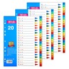 File Dividers A4, 3 Pack 20 Part Folder Dividers A-Z