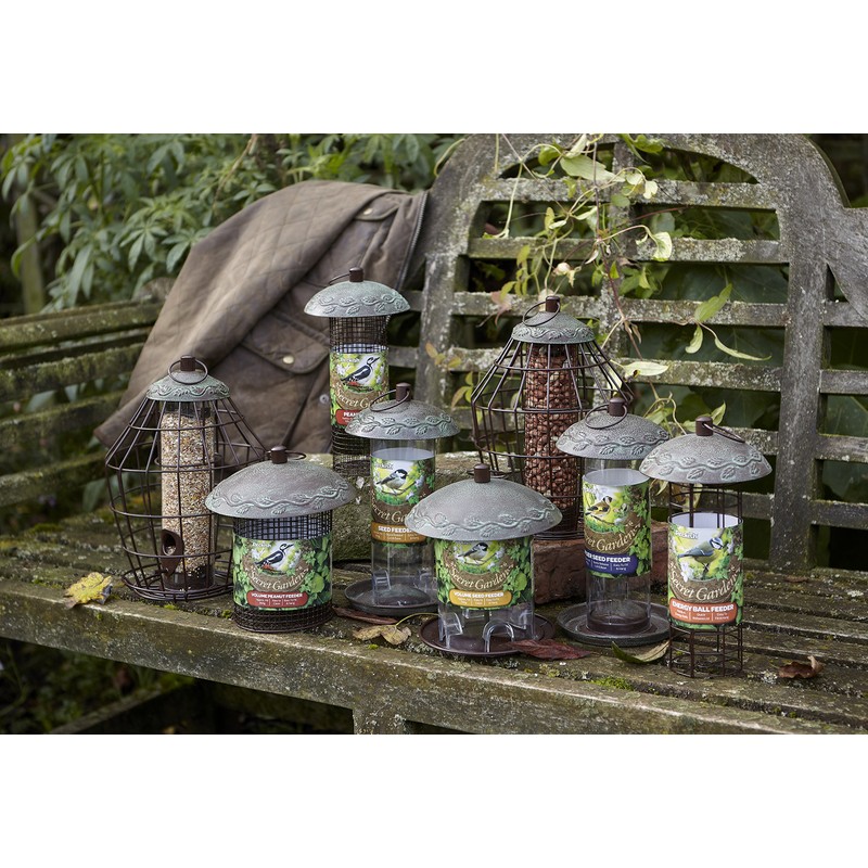 Peckish 60051234 Secret Garden Squirrel Proof Peanut Bird Feeder, 16
