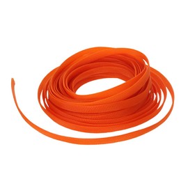 MOCNT 3 mm PET Expandable Braided Cable Tube Flexible Self-Closing Cable Protection Cable Management Sleeve Braided Hose Insulation Hose Pipe Car Orange 10 m