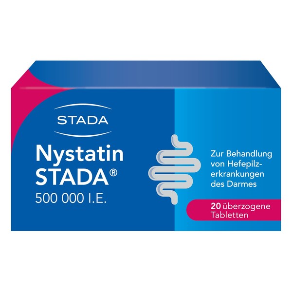 Nystatin Stada 500,000 i.e. Ã ¼ Berzogene Tab. Pack of 20 Ãœberzogene Tablets