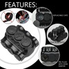 Copkim 10 Pack 3 Port Insulated Wire Connectors Black Multi