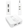 Power Strip with Insulated Cap for Fire Prevention, USB Charging