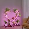 RVHOME Plant Stand Indoor with Grow Lights, 4 Tiered 31"