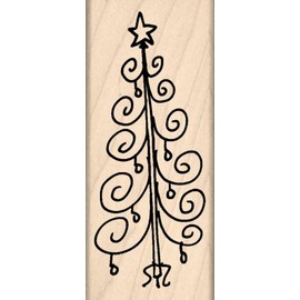 Stamps by Impression Christmas Tree Rubber Stamps (904a)
