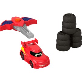Fisher-Price DC Batwheels 1:55 Scale Toy Race Car Redbird Launching Vehicle with Crash Accessories for Ages 3+ Years