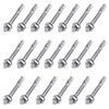 Glarks 20Pcs 5/16" x 3-1/2" Wedge Anchors Zinc Plated Heavy