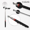 3 Pieces Telescoping Inspection Mirror Set Round Mirror Adjustable Inspection