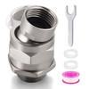 Shower Head Swivel Ball Adapter, Shower Connector Ball Joint, Solid