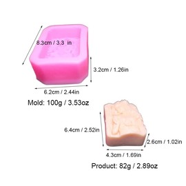 LVDGE 2 Pack Silicone Soap Mold for Natural Skincare Soap Making, DIY Art Soap and Aromatherapy Product (Girl)