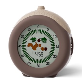 Moxilos Visual Timer for Kids, 299 Minute Cute Squirrel Timer, Digital Timer with Pause Function, Clock and Alarm for Classroom, Homeschool Supplies Study Teaching Time Management Tool