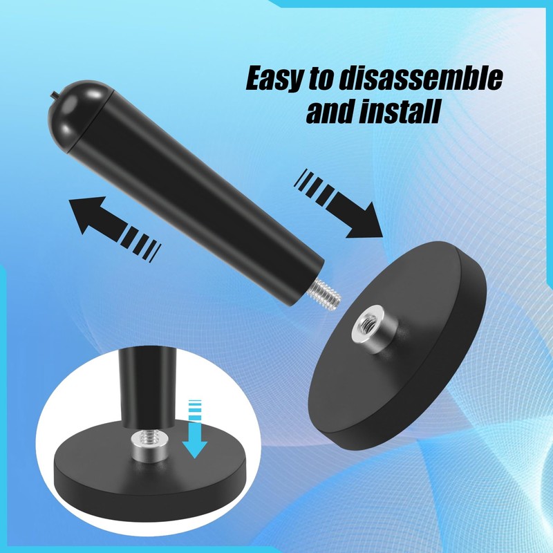 Lobamop 10 Pcs Car Wrap Black Gripper Magnet Holder For