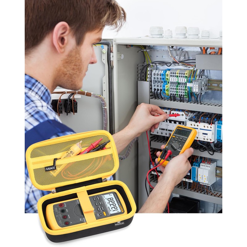 RAIACE Hard Travel Storage Case Compatible with Fluke 87-V/ 87V