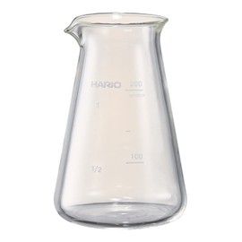 HARIO CSP-200 Conical Make Pitcher, Crafts Science, Practical Capacity, 6.8 fl oz (200 ml), Beaker, Server, Includes Measuring Memory, Transparent, Heat-resistant Glass, Made in Japan