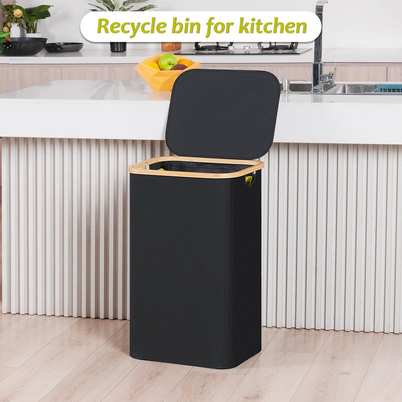 efluky Recycling Bin Holder 100L, 26 Gallon Trash Can with