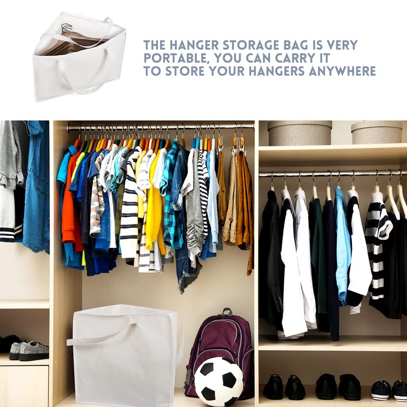 PuGez Foldable Triangle Hanger Bag with Handles, Space Saving Organisers