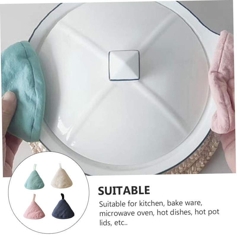 Japanese Style Mini Triangle Pot Handle Covers Set of 4