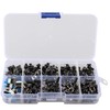 HALJIA 180PCS 10 Values Tactile Push Button Switch Momentary Tact