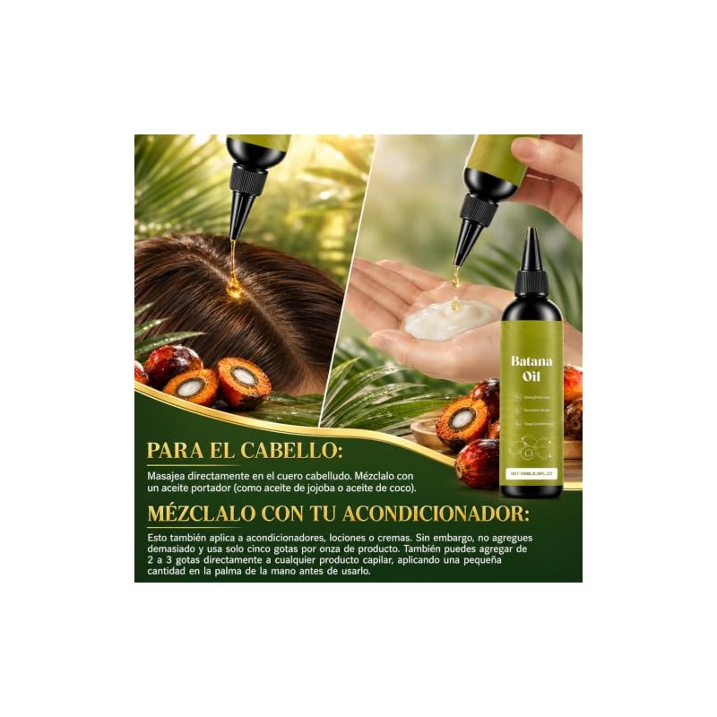 Batana Oil, 2PCS Aceite De Batana, Bata-na Hair Oil, Aceite