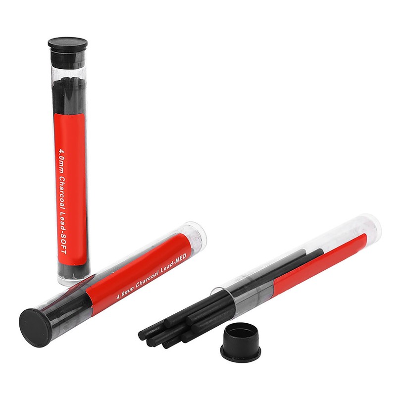Erasable Pencil Core Painting Automatic Pencil 4.0mm Charcoal Pencil Core
