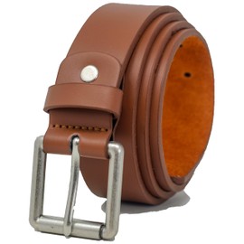 Ossi Mens 34mm Smart Casual Jeans Belt - Tan Small