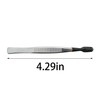 TAODAN 3PCS Premium Stamp Tweezers Set Stainless Steel with Rubber