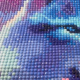 MXJSUA Diamond Painting Pictures Wolf, 5D Diamond Painting Pictures Adults, 5D Diamond Painting Adults Diamond Painting Animals Diamond Painting Wolf 30 x 40 cm Colourful Wolf